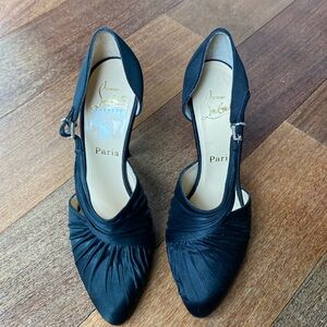 Christian Louboutin satin heels